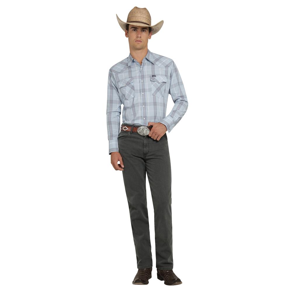 Foto 5 pulgar | Camisa Vaquera Wrangler Hombre Painted Desert Regular Manga Larga 517 Gris