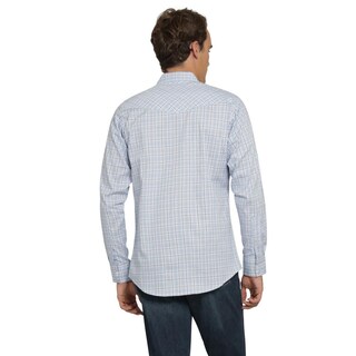 Foto 3 | Camisa Vaquera Wrangler Hombre Retro Slim Manga Larga 488 Azul Cielo