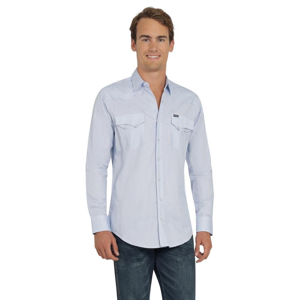 Foto 1 | Camisa Vaquera Wrangler Hombre 20 Extreme Slim Manga Larga 763 Azul