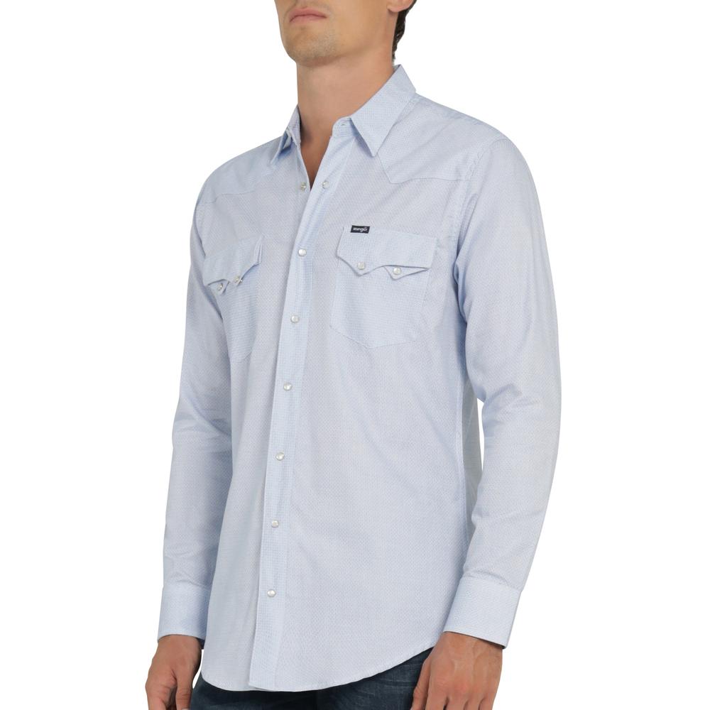 Foto 6 pulgar | Camisa Vaquera Wrangler Hombre 20 Extreme Slim Manga Larga 763 Azul