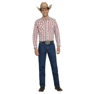 Foto 4 | Camisa Vaquera Wrangler Hombre Western Fashion Slim Manga Larga 927 Rojo
