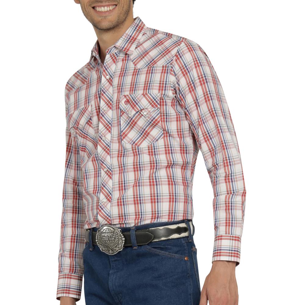 Foto 6 pulgar | Camisa Vaquera Wrangler Hombre Western Fashion Slim Manga Larga 927 Rojo