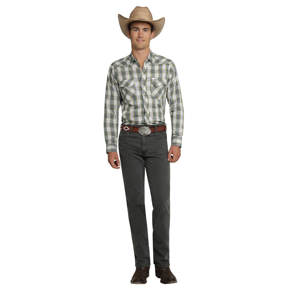 Foto 5 pulgar | Camisa Vaquera Wrangler Hombre Western Fashion Slim Manga Larga 926 Violeta