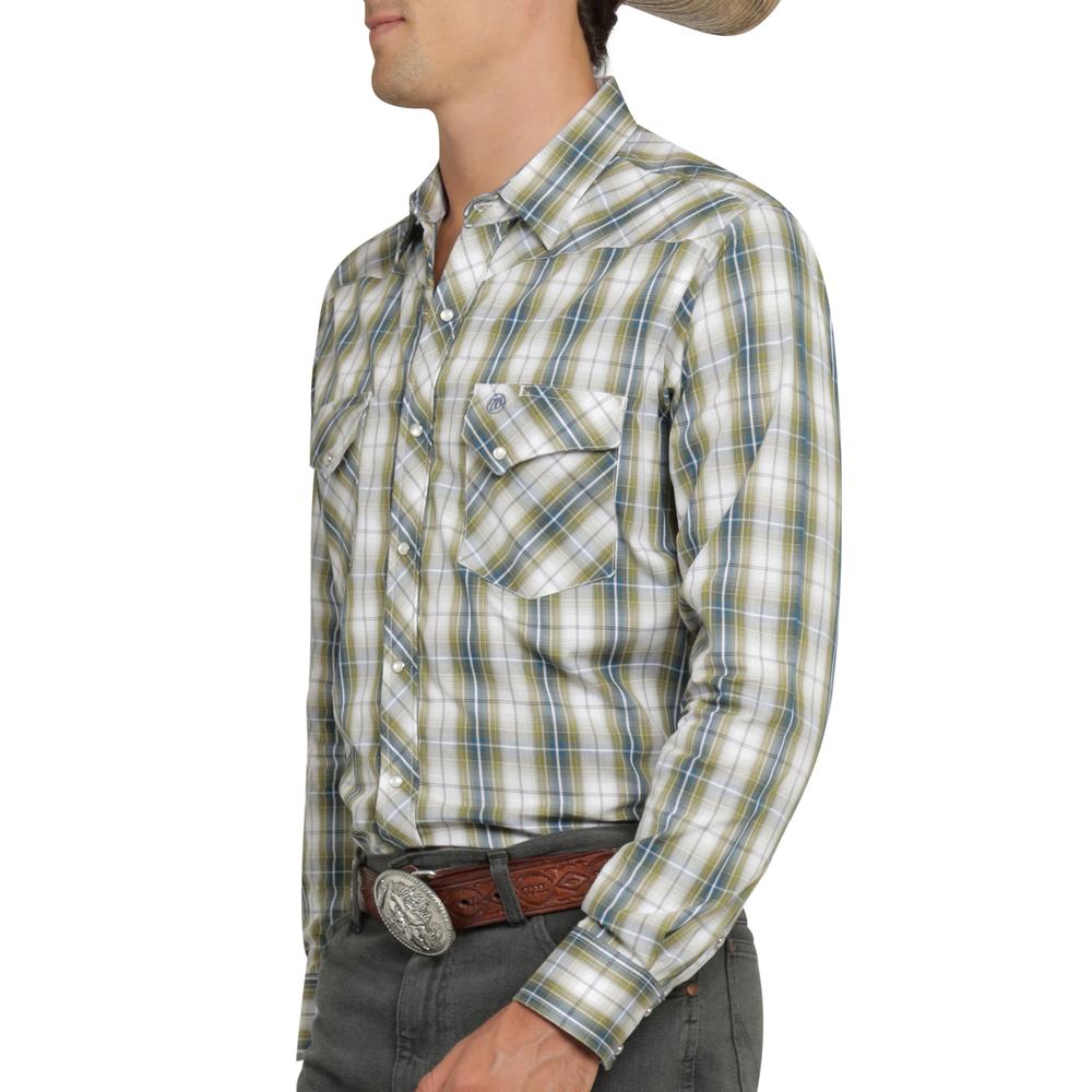 Foto 6 pulgar | Camisa Vaquera Wrangler Hombre Western Fashion Slim Manga Larga 926 Violeta