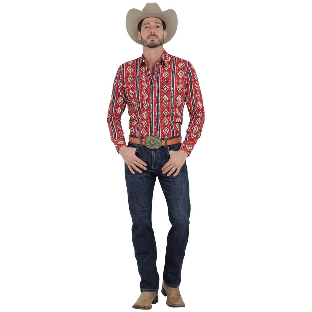 Foto 5 pulgar | Camisa Vaquera Wrangler Hombre Checotah Regular Manga Larga 992 Rojo