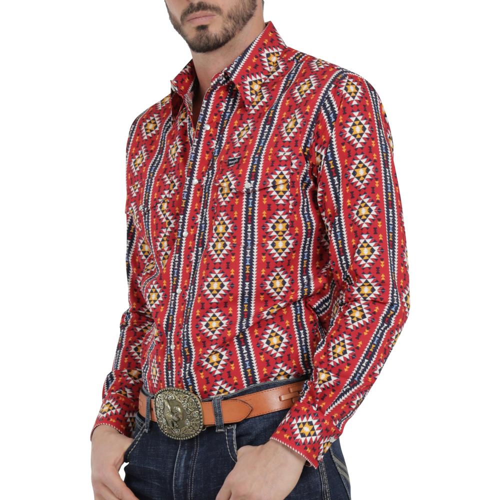 Foto 6 pulgar | Camisa Vaquera Wrangler Hombre Checotah Regular Manga Larga 992 Rojo