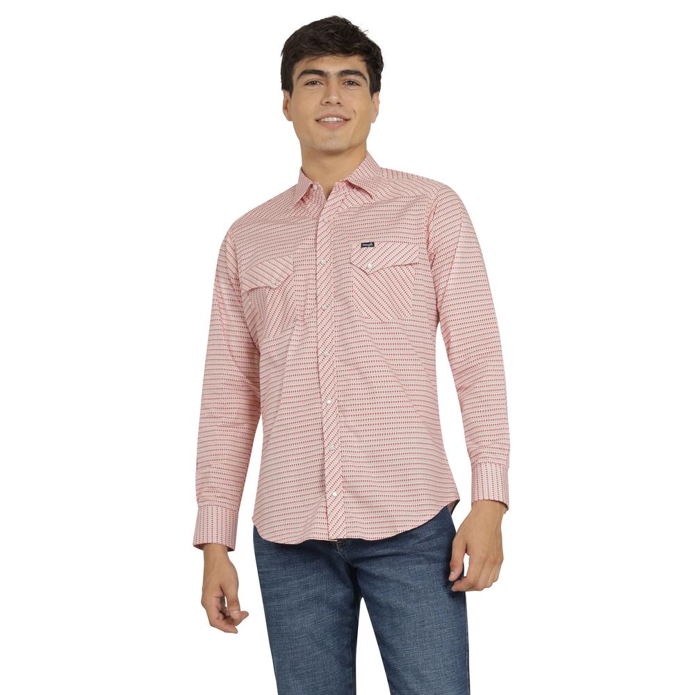 Foto 2 pulgar | Camisa Vaquera Wrangler Hombre 20 Extreme Slim Manga Larga 818 Coral