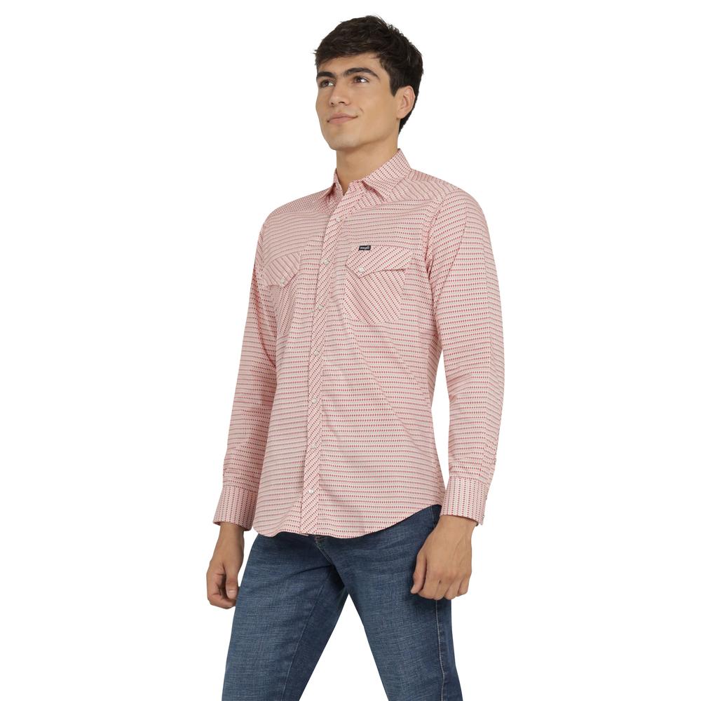 Foto 3 pulgar | Camisa Vaquera Wrangler Hombre 20 Extreme Slim Manga Larga 818 Coral