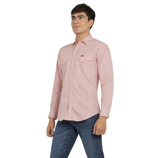 Foto 2 | Camisa Vaquera Wrangler Hombre 20 Extreme Slim Manga Larga 818 Coral