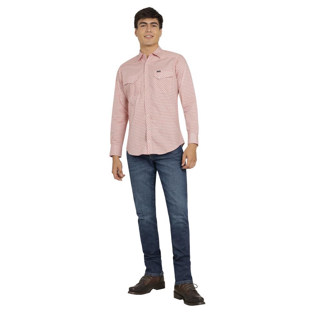 Foto 5 pulgar | Camisa Vaquera Wrangler Hombre 20 Extreme Slim Manga Larga 818 Coral