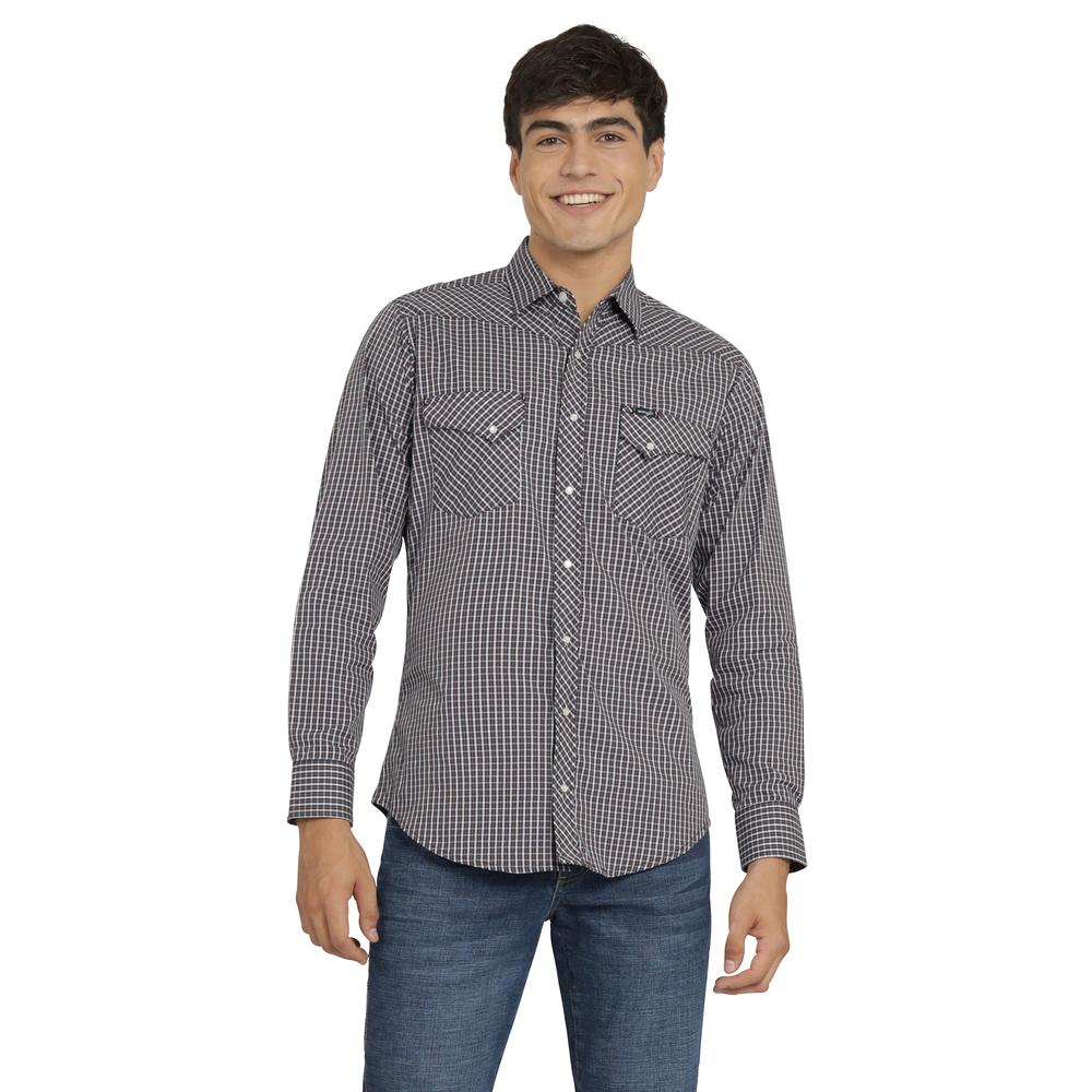 Foto 2 pulgar | Camisa Vaquera Wrangler Hombre Retro Slim Manga Larga 489 Cafe
