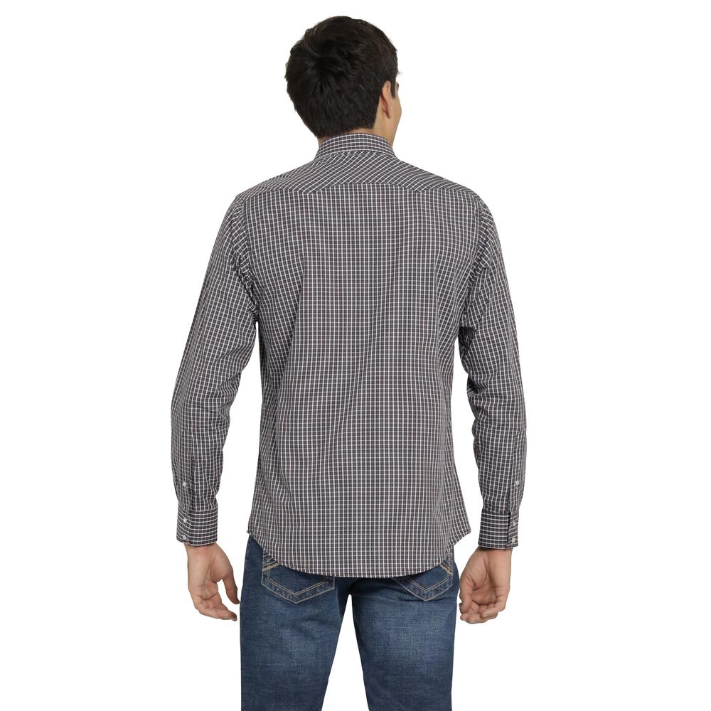 Foto 3 | Camisa Vaquera Wrangler Hombre Retro Slim Manga Larga 489 Cafe