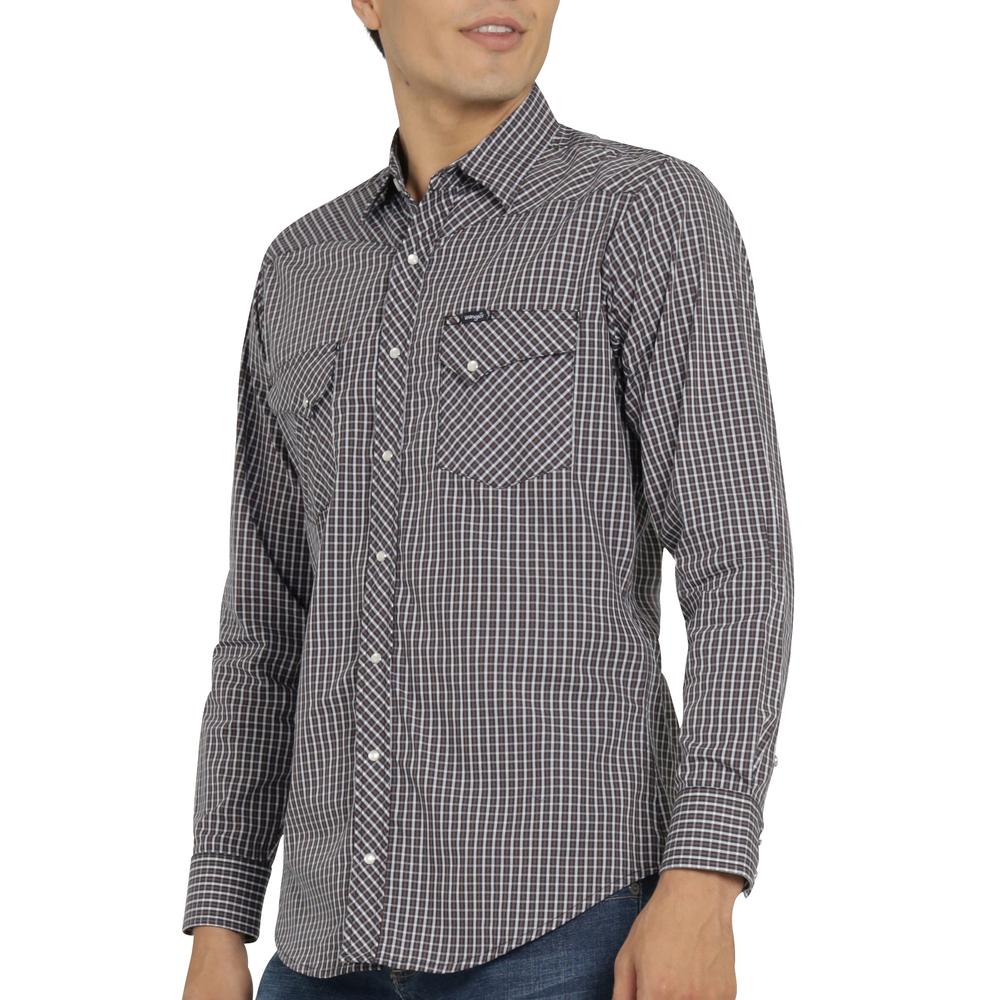 Foto 6 pulgar | Camisa Vaquera Wrangler Hombre Retro Slim Manga Larga 489 Cafe