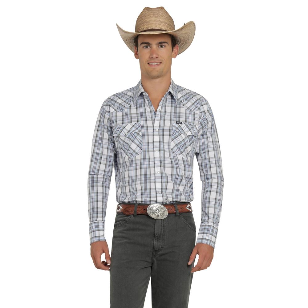 Camisa Vaquera Wrangler Hombre Painted Desert Regular Manga Larga 521 Blanco