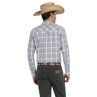 Foto 3 | Camisa Vaquera Wrangler Hombre Painted Desert Regular Manga Larga 521 Blanco