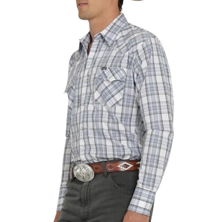 Foto 5 | Camisa Vaquera Wrangler Hombre Painted Desert Regular Manga Larga 521 Blanco