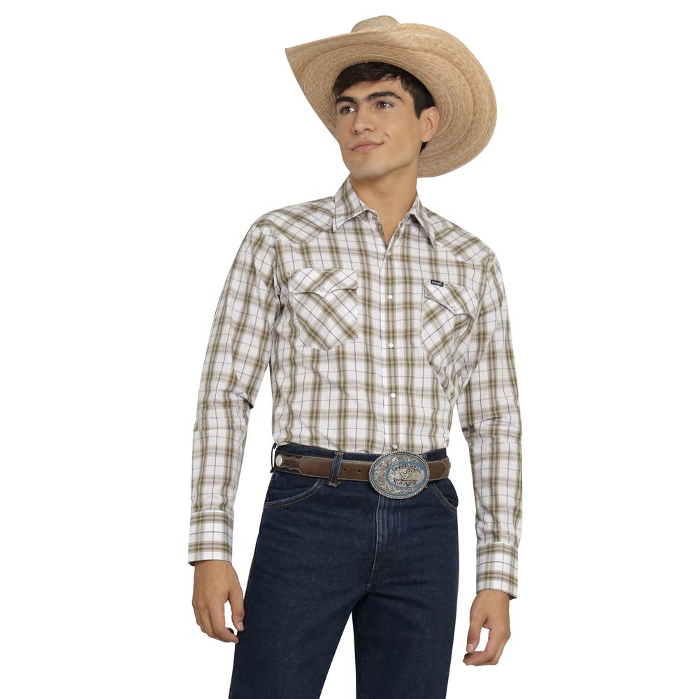 Foto 2 pulgar | Camisa Vaquera Wrangler Hombre Painted Desert Regular Manga Larga 527 Blanco
