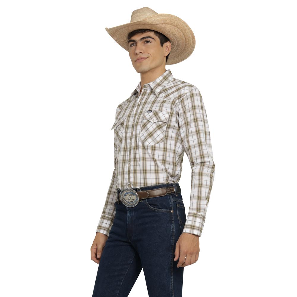Foto 3 pulgar | Camisa Vaquera Wrangler Hombre Painted Desert Regular Manga Larga 527 Blanco