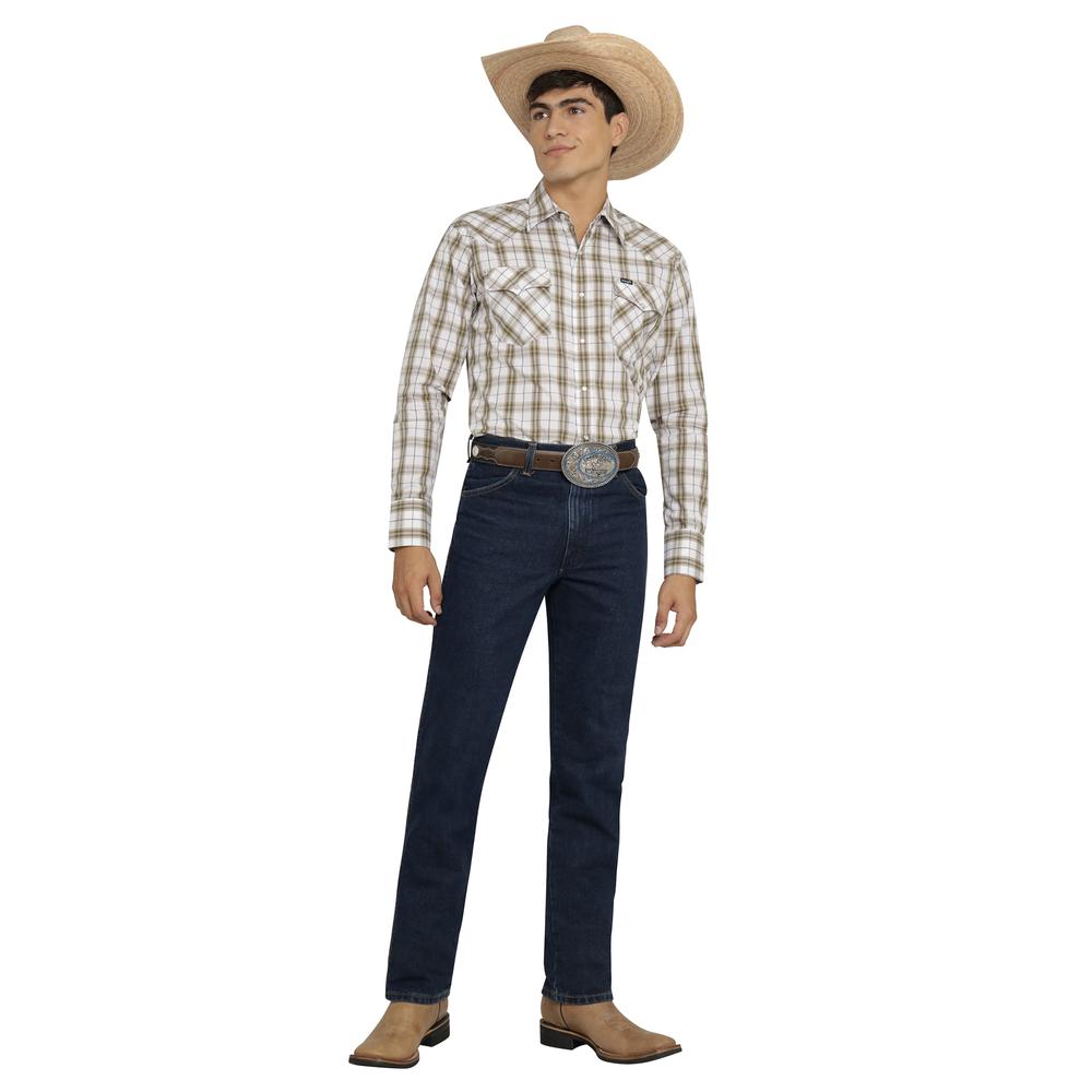 Foto 5 pulgar | Camisa Vaquera Wrangler Hombre Painted Desert Regular Manga Larga 527 Blanco