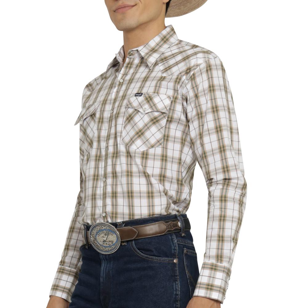 Foto 6 pulgar | Camisa Vaquera Wrangler Hombre Painted Desert Regular Manga Larga 527 Blanco