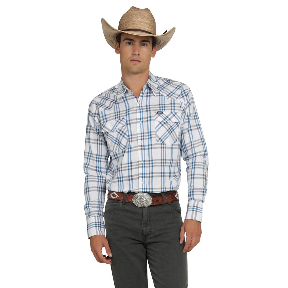 Foto 2 pulgar | Camisa Vaquera Wrangler Hombre Painted Desert Regular Manga Larga 443 Blanco