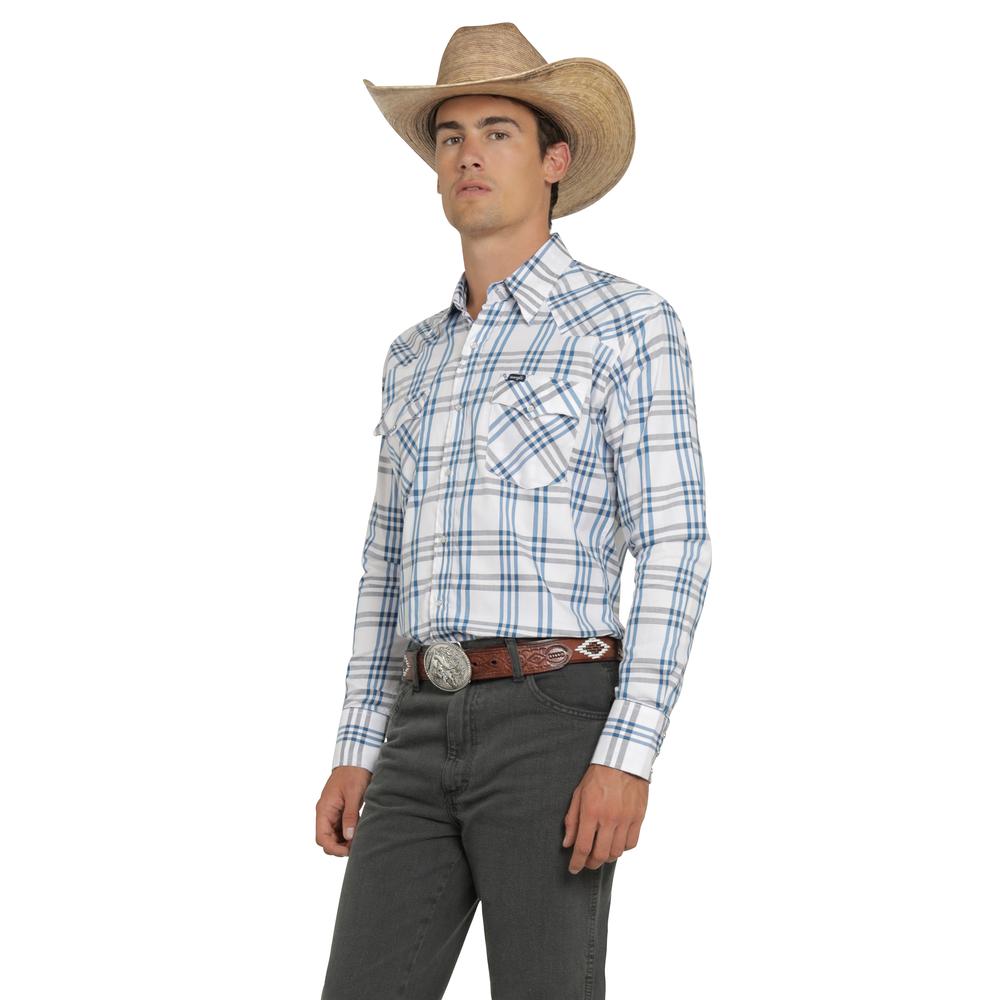 Foto 3 pulgar | Camisa Vaquera Wrangler Hombre Painted Desert Regular Manga Larga 443 Blanco
