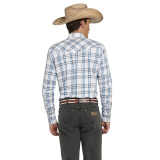 Foto 3 | Camisa Vaquera Wrangler Hombre Painted Desert Regular Manga Larga 443 Blanco