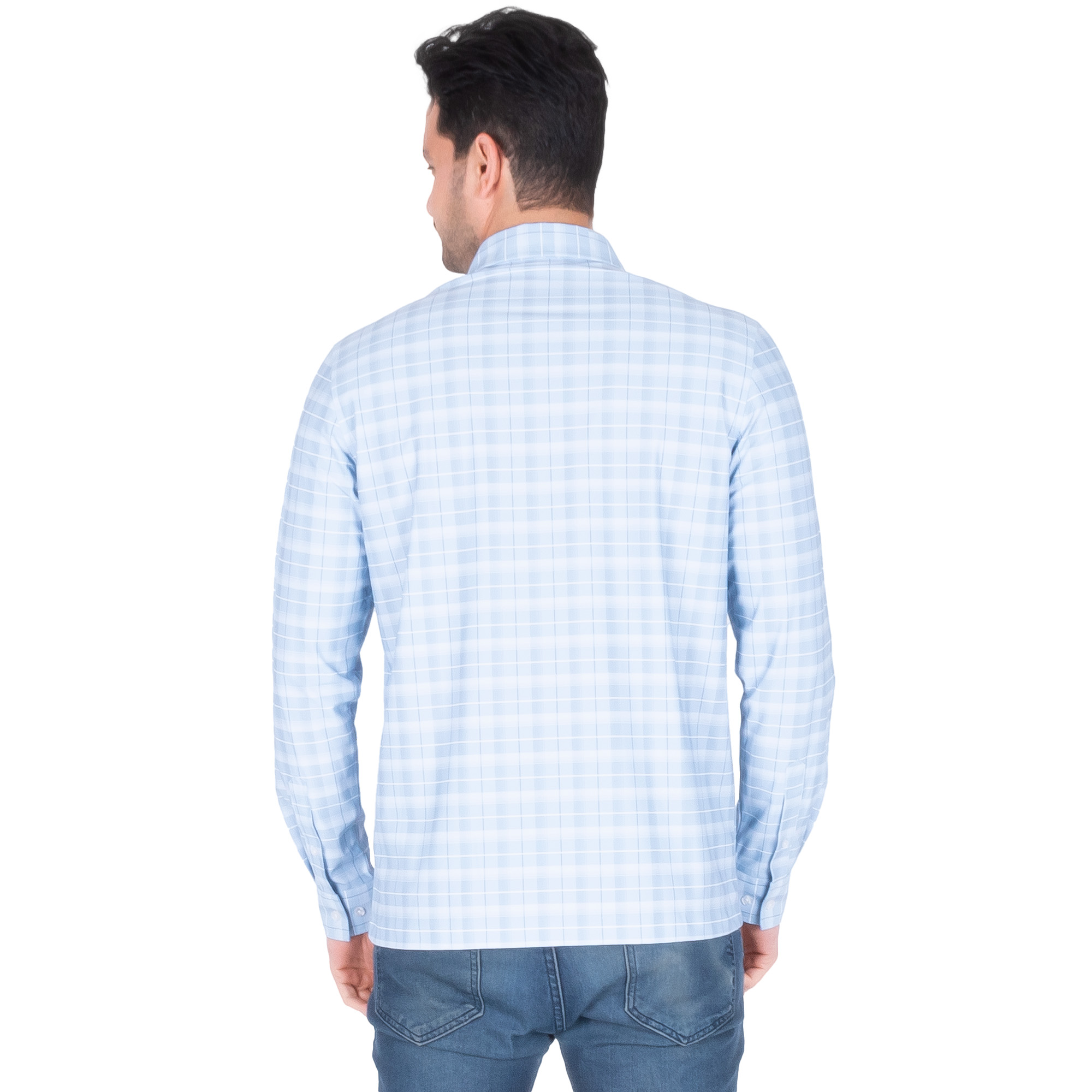 Foto 3 pulgar | Generra | Camisa Casual A Cuadros, Manga Larga Para Hombre