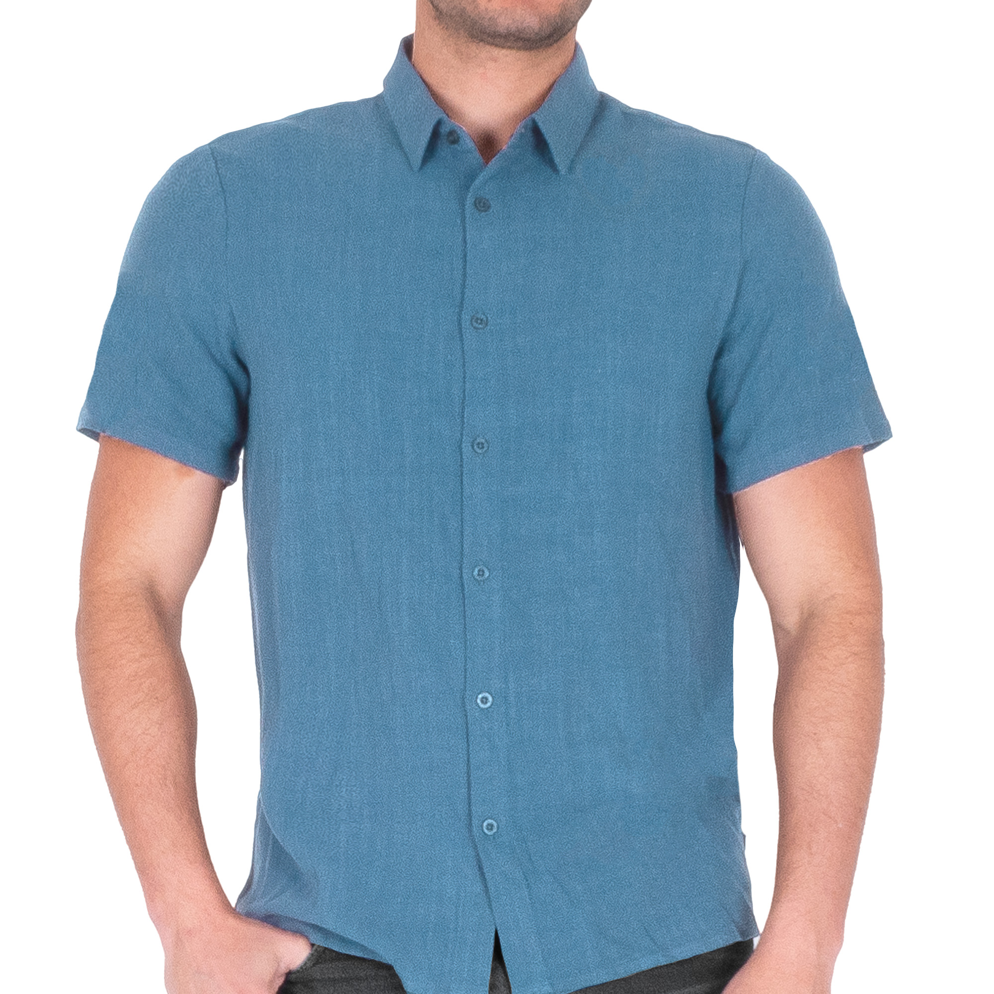 Foto 5 pulgar | Generra | Camisa Casual De Manga Corta Para Hombre