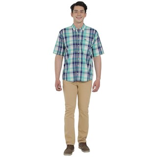 Foto 4 | Camisa Lee Hombre Classic Regular Manga Corta 661 Verde