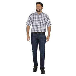 Foto 4 | Camisa Lee Hombre Classic Regular Manga Corta 825 Azul Marino