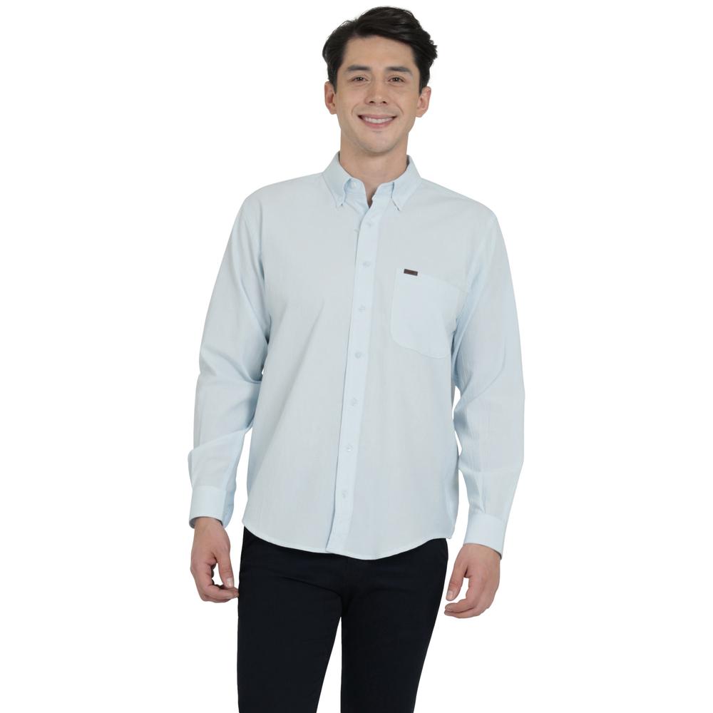 Camisa Lee Hombre Classic Regular Manga Larga 671 Azul Cielo