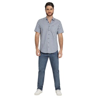Foto 4 | Camisa Lee Hombre Quality Genuine Slim Fit Manga Corta 835 Azul Marino