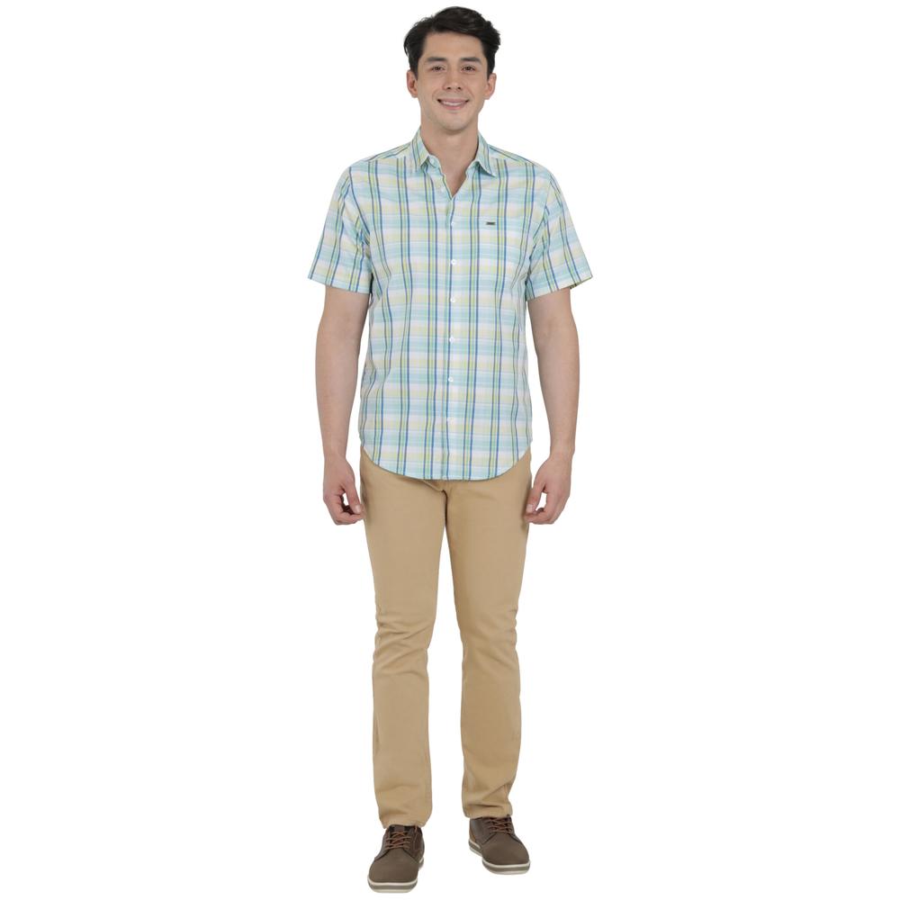 Foto 5 pulgar | Camisa Lee Hombre Quality Genuine Slim Fit Manga Corta 824 Amarillo
