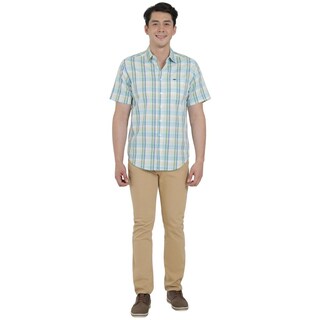Foto 4 | Camisa Lee Hombre Quality Genuine Slim Fit Manga Corta 824 Amarillo
