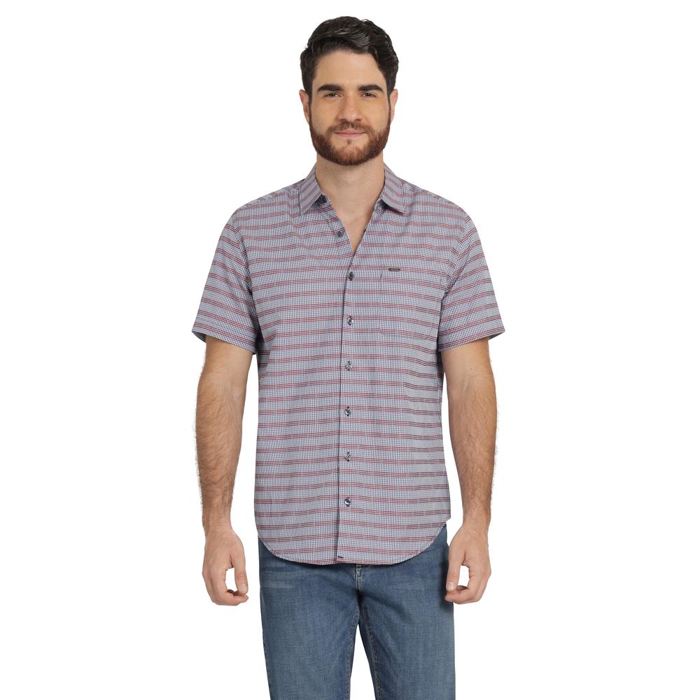 Foto 2 pulgar | Camisa Lee Hombre Quality Genuine Slim Fit Manga Corta 841 Azul