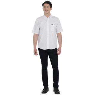 Foto 4 | Camisa Lee Hombre Classic Regular Manga Corta 798 Blanco