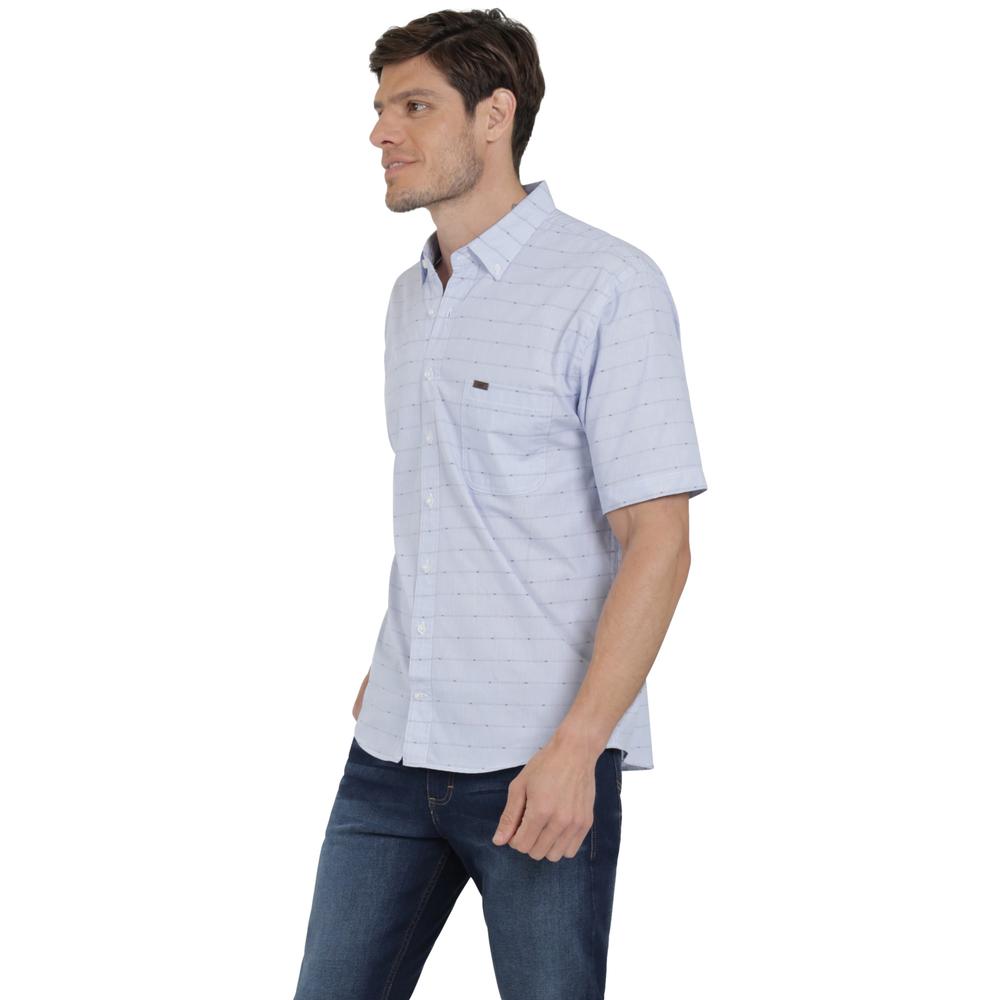 Foto 3 pulgar | Camisa Lee Hombre Classic Regular Manga Corta 797 Azul