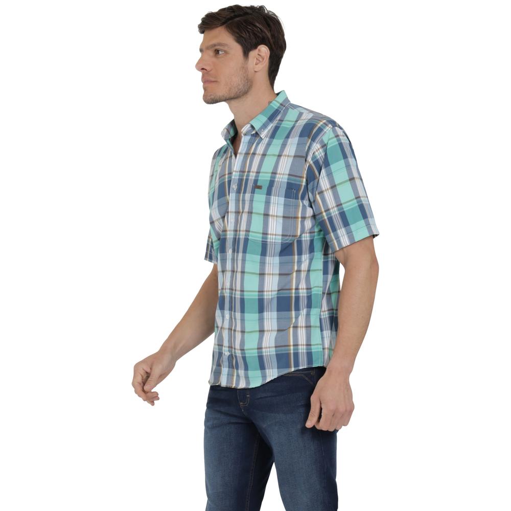 Foto 3 pulgar | Camisa Lee Hombre Classic Regular Manga Corta 670 Azul