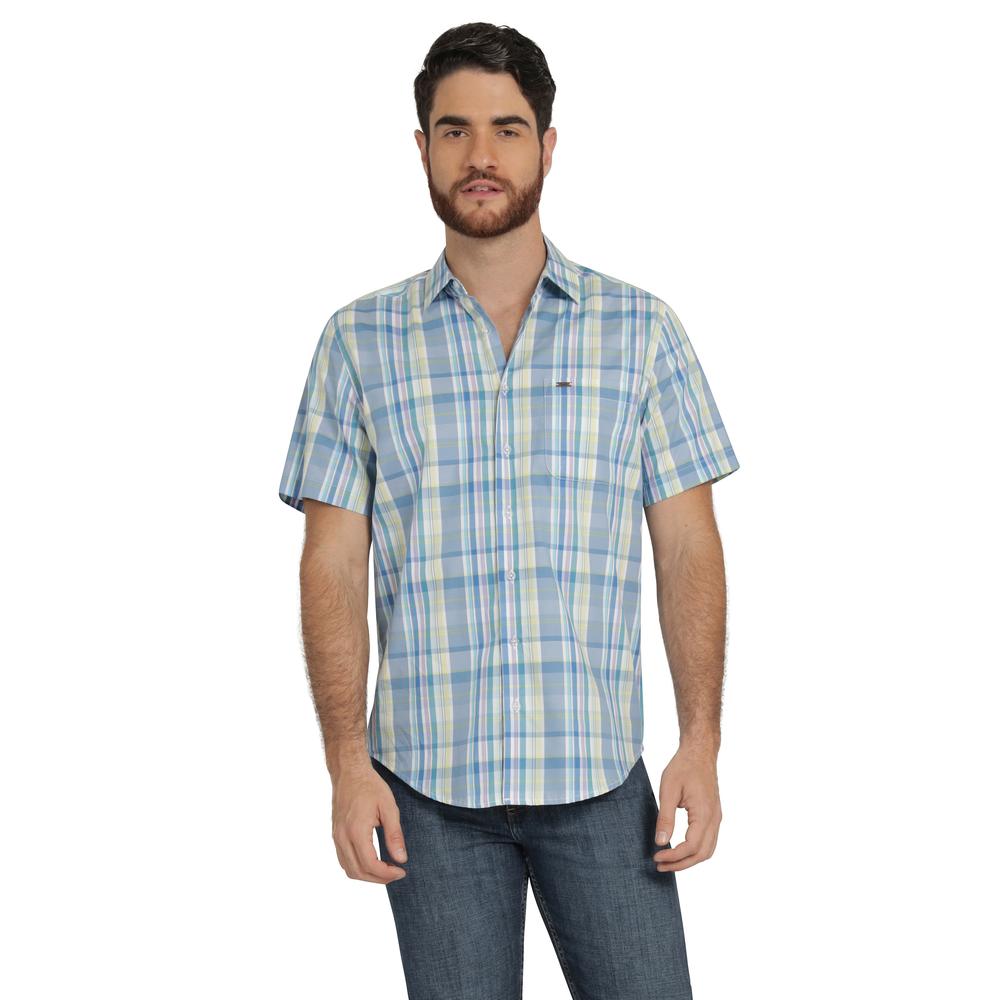 Foto 2 pulgar | Camisa Lee Hombre Quality Genuine Slim Fit Manga Corta 803 Azul