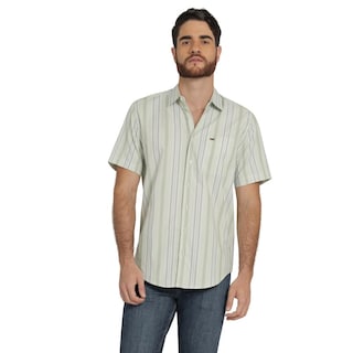 Foto 1 | Camisa Lee Hombre Quality Genuine Slim Fit Manga Corta 839 Verde