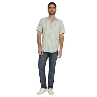 Foto 4 | Camisa Lee Hombre Quality Genuine Slim Fit Manga Corta 839 Verde