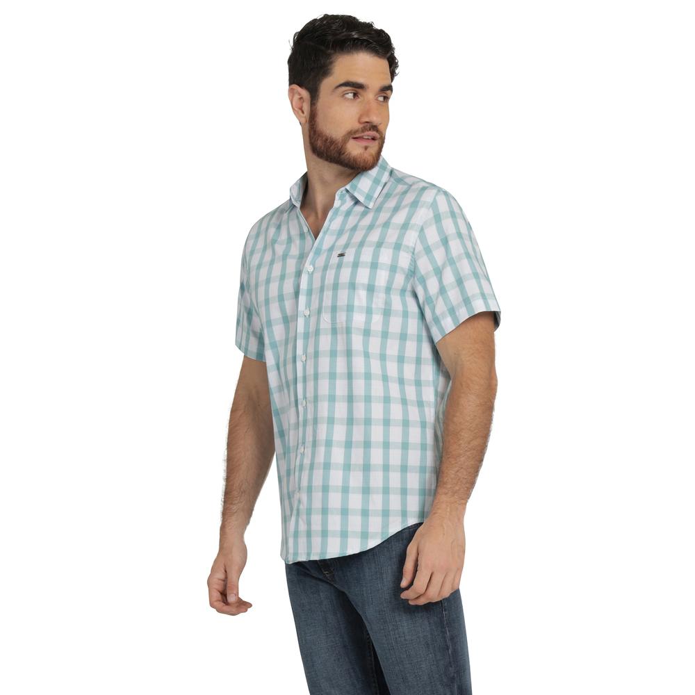 Foto 2 pulgar | Camisa Lee Hombre Quality Genuine Slim Fit Manga Corta 834 Verde