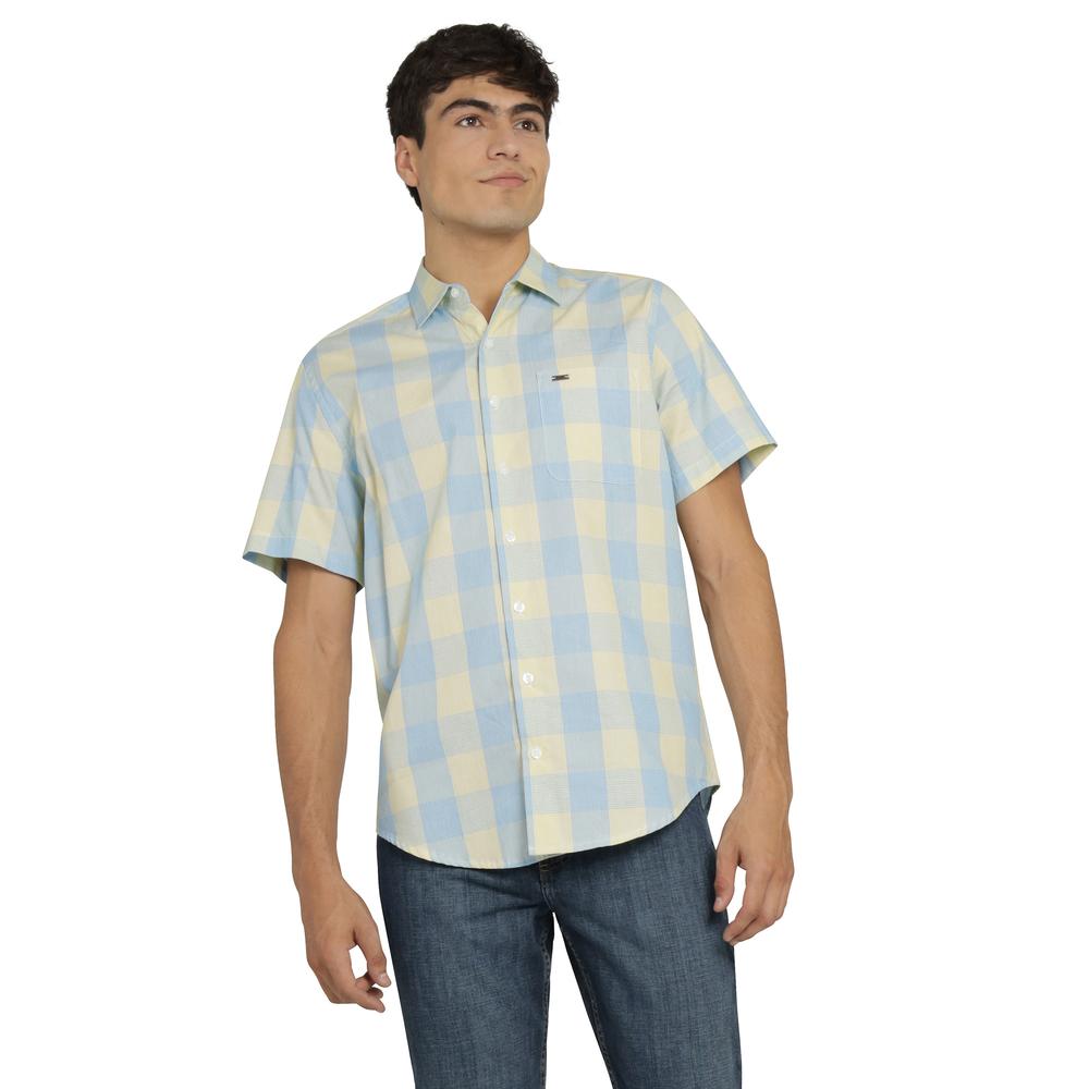 Foto 2 pulgar | Camisa Lee Hombre Quality Genuine Slim Fit Manga Corta 801 Amarillo