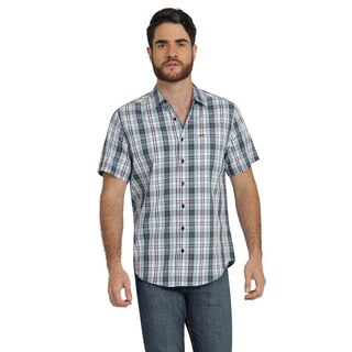 Foto 1 | Camisa Lee Hombre Quality Genuine Slim Fit Manga Corta 836 Azul