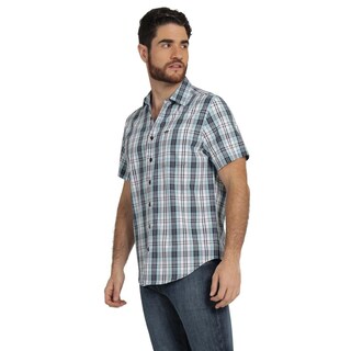 Foto 2 | Camisa Lee Hombre Quality Genuine Slim Fit Manga Corta 836 Azul