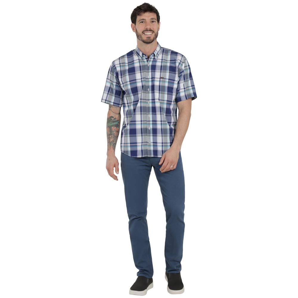Foto 2 pulgar | Camisa Lee Hombre Classic Regular Manga Corta 720 Azul
