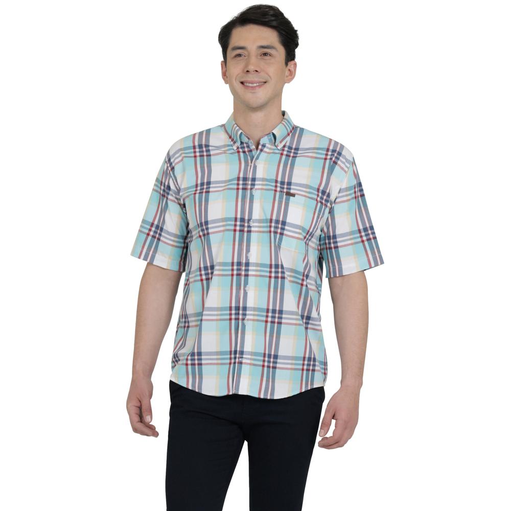 Camisa Lee Hombre Classic Regular Manga Corta 667 Azul