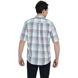 Foto 3 | Camisa Lee Hombre Classic Regular Manga Corta 667 Azul