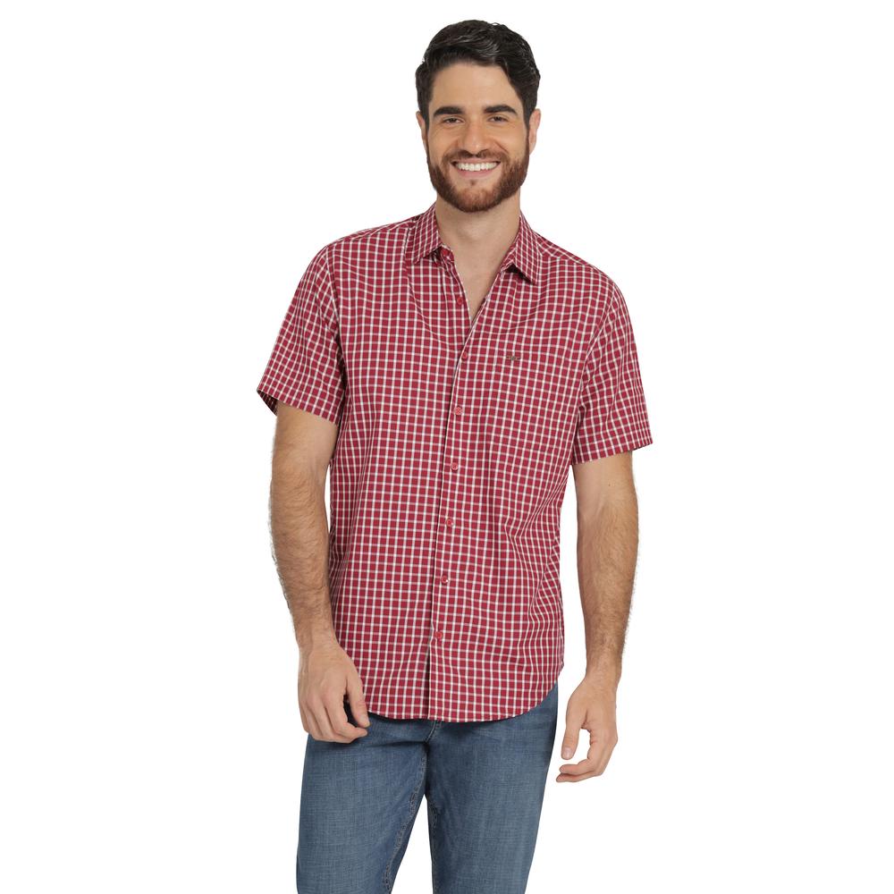 Foto 2 pulgar | Camisa Lee Hombre Quality Genuine Slim Fit Manga Corta 837 Vino